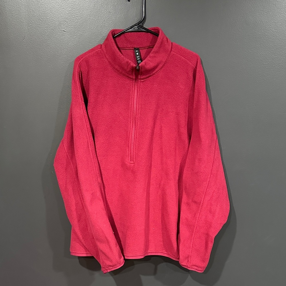 lululemon athletica Men's Quarter-Zip Fleece Pullover - Raspberry